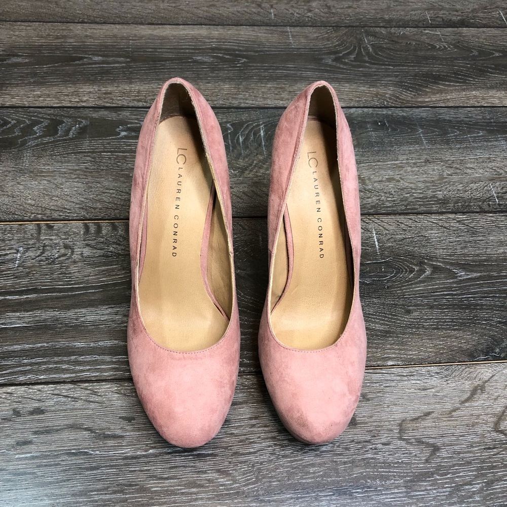 SOLD. LC Lauren Conrad blush pink heels - Picture 5 of 6